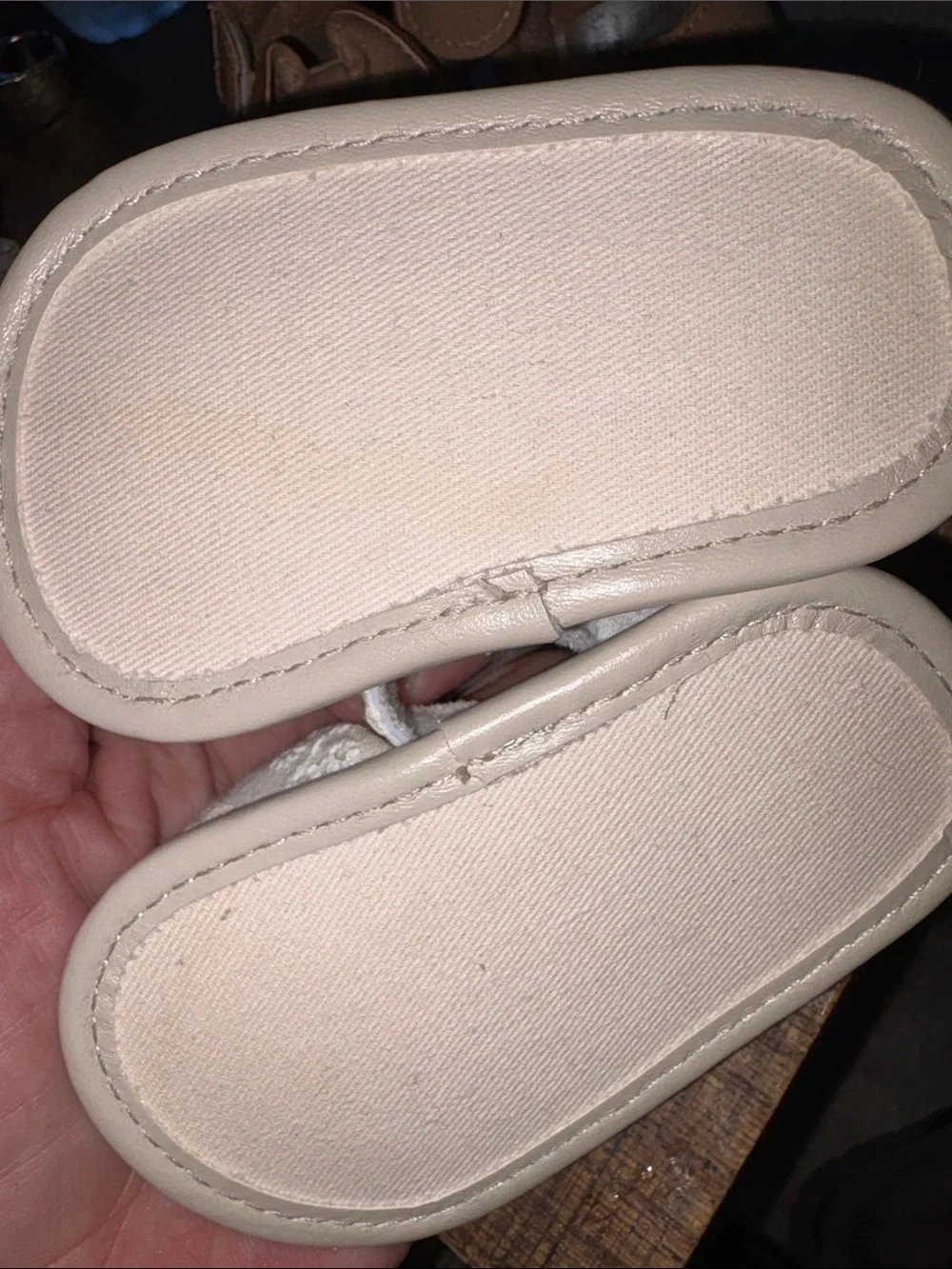 Carter's Baby Girls Tan and Cream Bow Sandals and Mary Janes